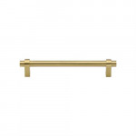 M Marcus Heritage Brass Industrial Design Cabinet Pull 128mm Centre to Centre